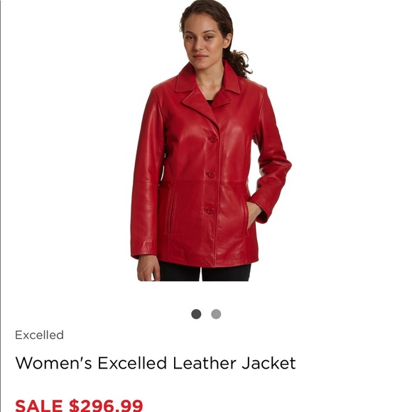 Limited Leather Red Jacket Nice! - Picture 1 of 4